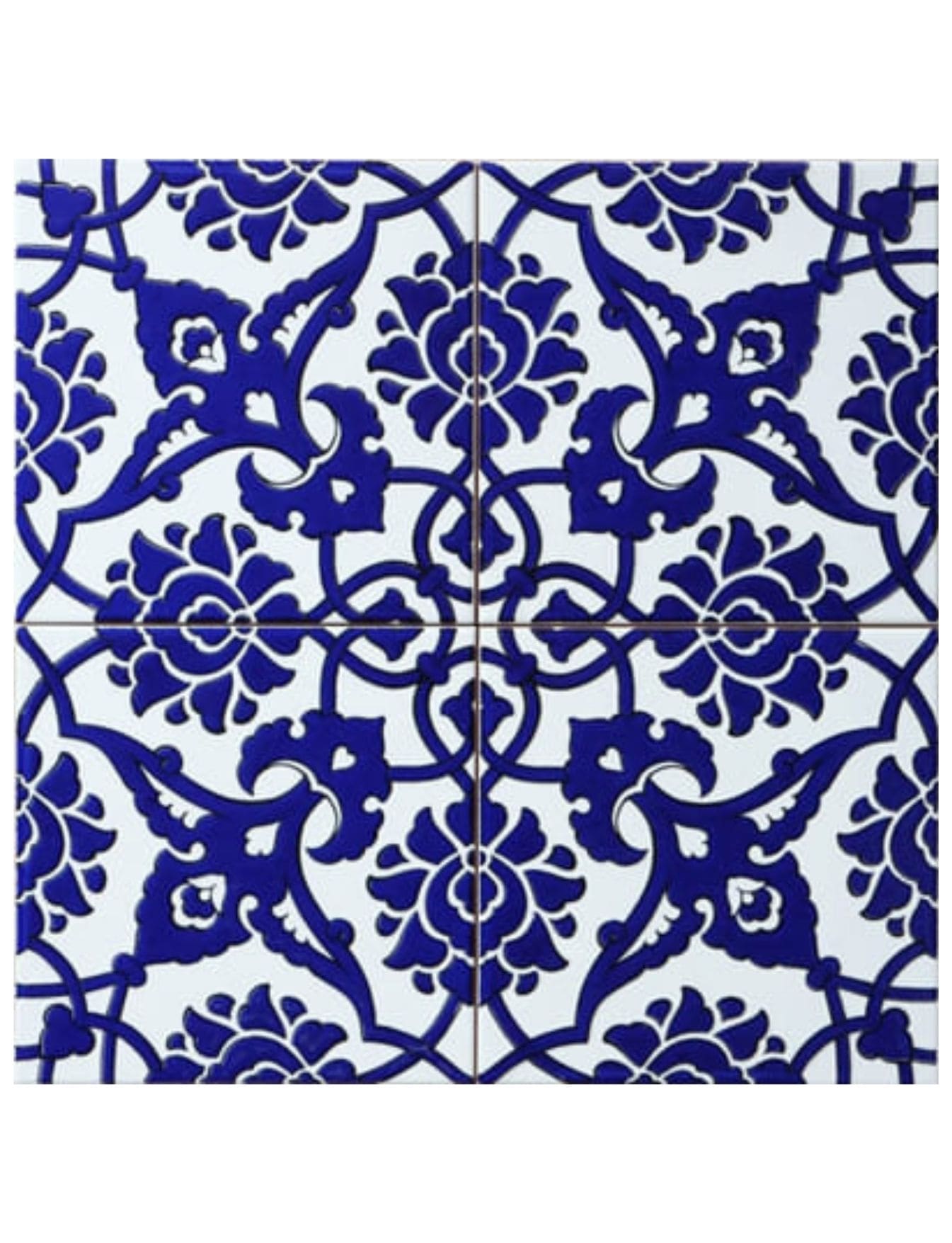 Çini Seramik Karo 20x20 -45, Hamam Çinileri 20x20,  Handmade Tile, 20X20 Seramik Karo,